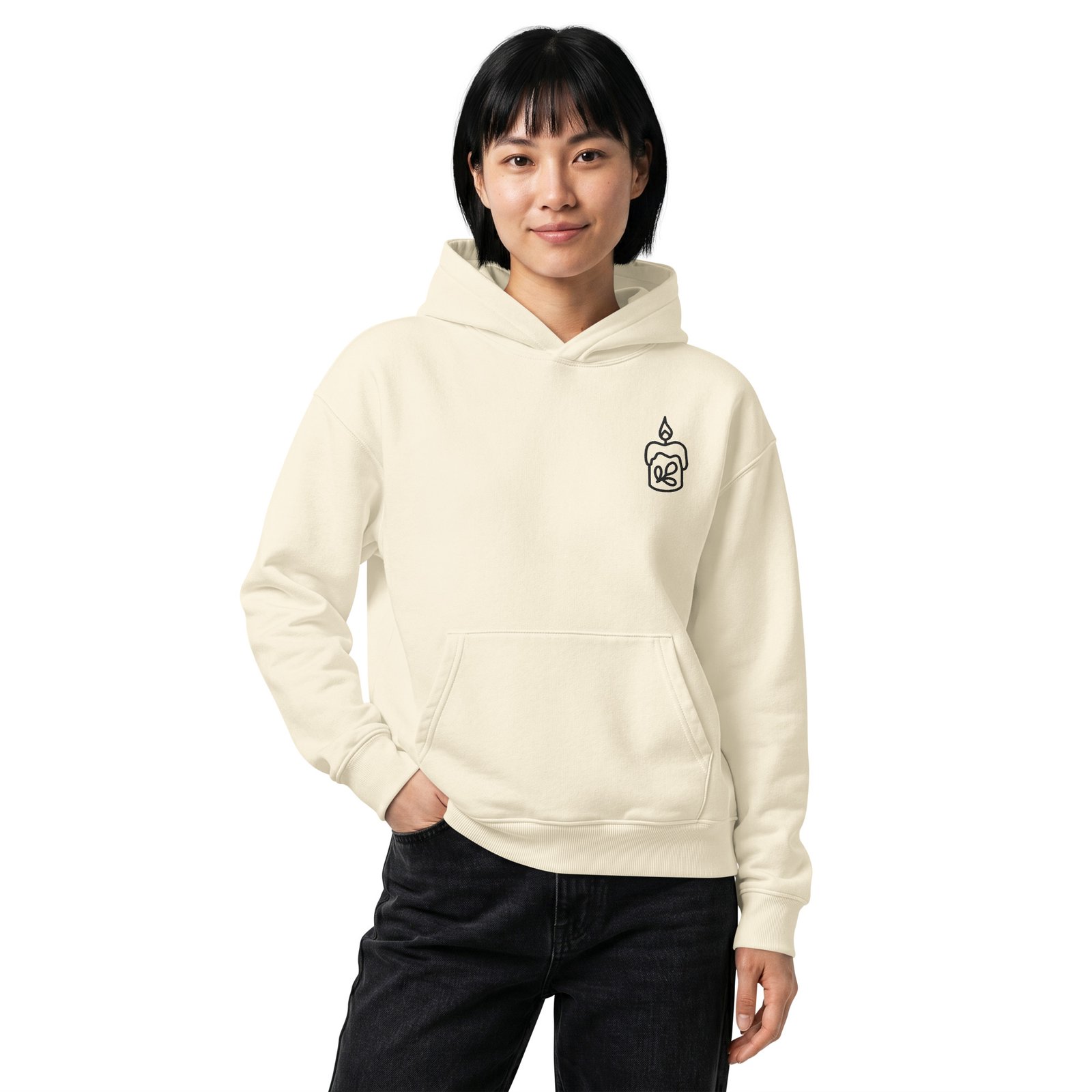 Unisex relaxed mid-weight hooded sweatshirt - Image 10
