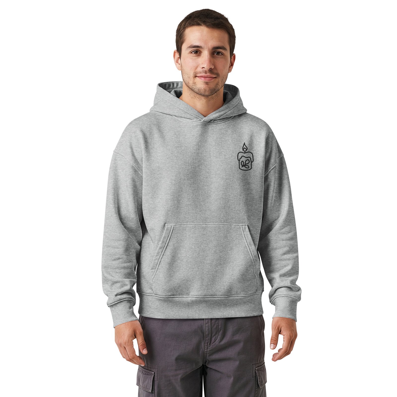 Unisex relaxed mid-weight hooded sweatshirt - Image 7