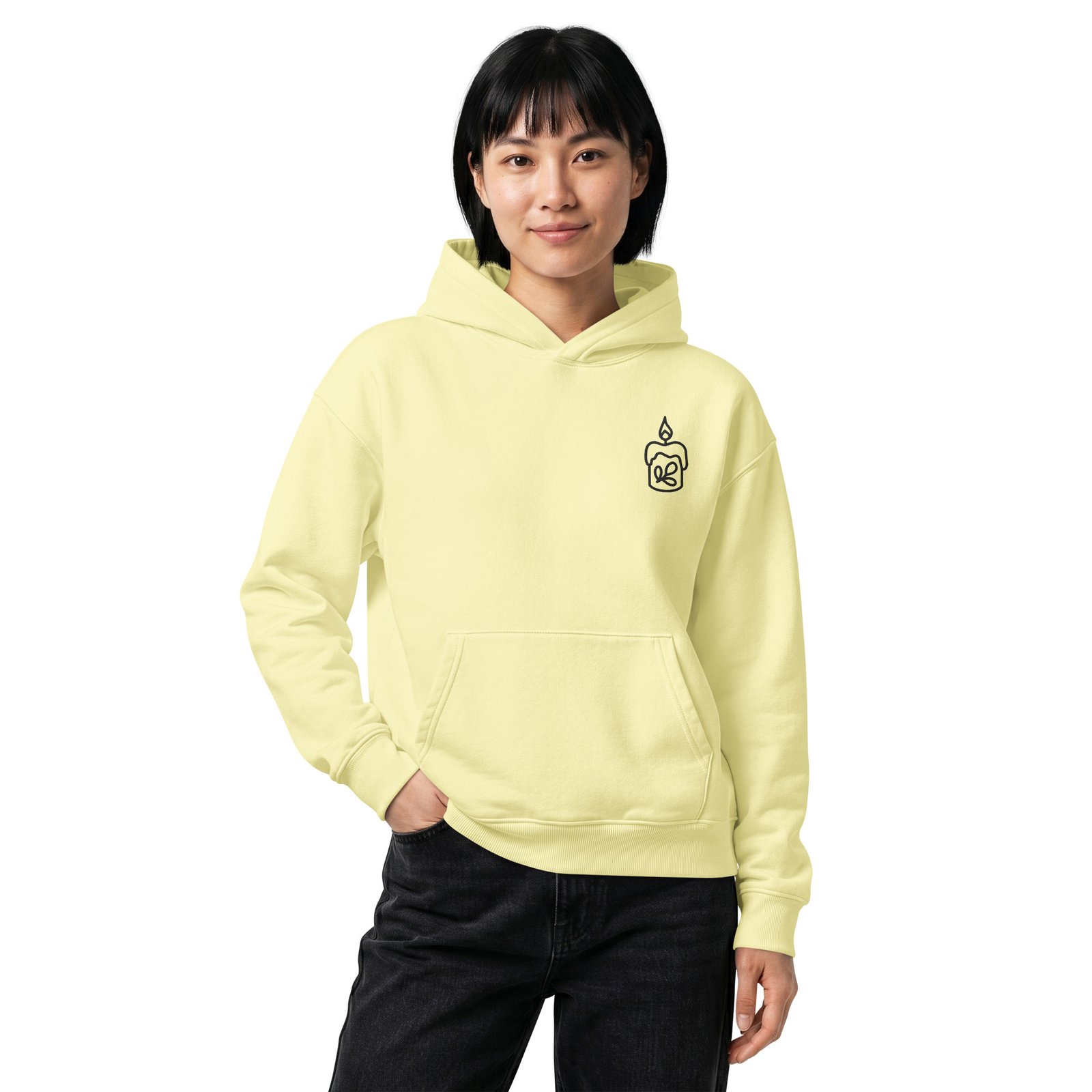 Unisex relaxed mid-weight hooded sweatshirt - Image 8