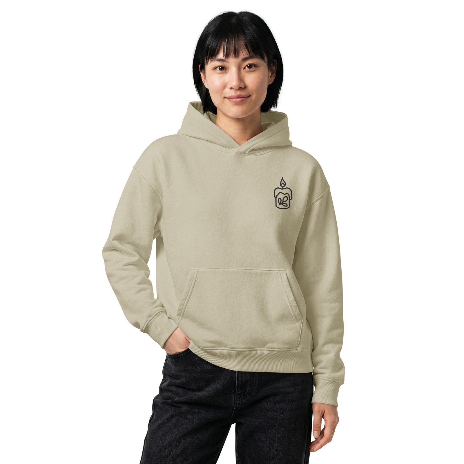 Unisex relaxed mid-weight hooded sweatshirt - Image 3