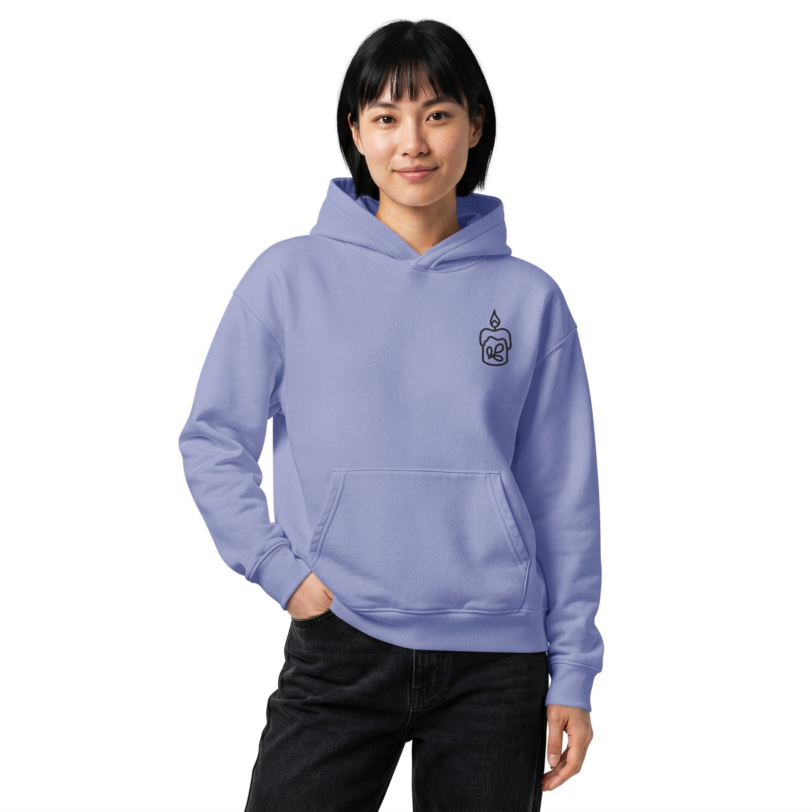 Unisex relaxed mid-weight hooded sweatshirt - Image 4